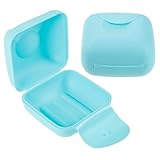 TOKIDNY 2 Stück Kleine Tragbare Aufbewahrungsbox aus Hitzebeständigem Kunststoff für Menstruationstassen Staubdichter Schutzbehälter für Outdoor und Reise