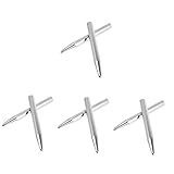 UKCOCO 4 Sätze Probenstanzen Zentrierung Stifte Drei Optischer Körner Kabel Stanzwerkzeug Hole Punch Mittlerer Stiftdurchschlag Bohrer Stahl Mit Hohem Kohlenstoffgehalt Silver 2 Stück * 4