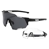 Generisch Skibrille - Randlose Skibrille Mit Selbsttönenden Gläsern | Herren-Sportbrille Für Outdoor Schneemobil Jagd Wintersport Snowboarden