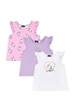 Chicco, Meisjes Hemdjes, Set Van 3 Hemdjes, 100% Katoen, Ideaal Voor Lente En Zomer, Kleding Voor Meisjes EnTieners