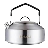 Heiikiuy Camping-Teekanne, Kaffeemaschine für den Außenbereich, Geschirr, Picknick-Set, Campingkocher, Reisekocher, 1000 ml