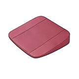 YDLYDL Autositzerhöhung Sitzkissen Auto für BMW 5 Series E39 1995-2010, atmungsaktives Autositzpolster Büro Sitzkissen Sitzkeil,Red-6 cm