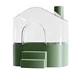 Hamster-Sandbad – Transparentes Haustier-Hamster-Badezimmer | Sandbadbox für kleine Tiere, große Kleintierhäuser & Lebensräume zum Reinigen, Spielen, Erkunden, Verstecken, Schlafen, Lemmen