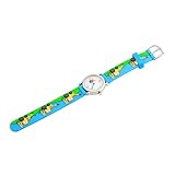 COLLBATH 1 Stück Kinderuhr weinachtsgeschenke Uhr für Christmas Cartoon-Uhr Kleinkinduhr Armbanduhr Legierung Blue