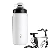 Kustimantu Fahrrad Trinkflasche - Auslaufsichere Fahrradflasche Mit Doppeldichtung - 550ml Flasche Mit Verschluss Für Radfahren Wandern Fitnessstudio Reisen Outdoor- Und Indoor-Sportaktivitäten
