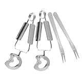 iplusmile 2Sätze Schneckenbesteck Teiliges mit Schneckenzange und Langlebig und Spülmaschinengeeignet für Zubereitung Servieren von Schnecken