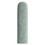 Muralo Polsterpaneel ovales WANDPOLSTER Wandkissen Bettkopfteil Wandpaneel Schlafzimmer Wohnzimmer Bett Lendekissen Modern Luxus Gepolstert Polster Paneel (Mint, 20 cm x 60 cm)
