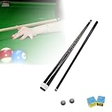 Billardqueue, mit Teleskop-Karbonfaser-Erweiterungsqueue – professioneller Pool-Queue, Snookerrute, Zubehör, Kohlefaser-Queues für Barhaus