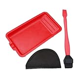 Holzleim-Applikator-Set – Silikon-Streichtablett und Werkzeug-Set für Holzleim, Anwendung von Klebstoff-Handwerk bei der Reparatur von Möbeln, Kunsthandwerk und Projekten