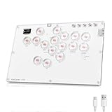 AceGamer Arcade Stick 16Keys All-Button Gamerfinger mit Turbo Funktionen, Custom RGB, Arcade Controller Street Fight für PC/Ps3/Ps4/Switch/Steam Game Keyboard-Unterstützt Hot Swap (weiß)