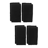 BESPORTBLE 2 Sätze Sportarmbänder Aus Polycotton-Handtuch Handschuhe Handgelenkstützen Für Das Fitnessstudio Handballenauflage Kopfschweißband Bizeps Riemen Polyester Baumwolle Black 2 Paar*2