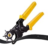 TADAYIM Leder Lochstanzer | Handgehaltene Lochzange mit Verschiedenen Größen,Lochstanzer Für Uhrenarmbänder Und Taschenriemen | Für Sattel, Schuhe, Textilien, Heimwerkerprojekte Und