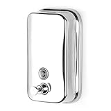 BSTCAR 800 ml Wandmontierter manueller Seifenspender Duschgelspender Edelstahl-Küchenabwaschmittelbehälter für Zuhause, Hotel, Restaurant
