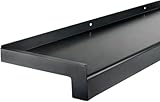 TJ Fensterbank Außen | 240 mm x 1800 mm | Anthrazit E6/EV1 | Aluminium Fensterbrett mit Seitenabschluss | pflegeleichter & langlebiger Alu Fenstersims | pulverbeschichtete Außenfensterbank