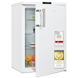 Exquisit Kühlschrank ohne Gefrierfach, 134 Liter, Elektronische Steuerung, Schnellkühlen, Alarmfunktion, Vollraumkühlschrank 55 cm Breite, KS516-V-HE-011D weiss