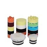 Poliermaschine mit variabler Geschwindigkeit Air Sander Poliermaschine 2/3 Zoll Polierpad Schwammscheibe Set Pneumatische Polierschleifmaschine Auto Track Poliermaschine für Schleifen und Polieren von