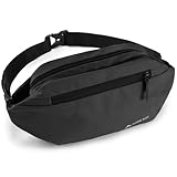Bauchtasche Umhängetasche für Herren und Damen, Brusttasche Schultertasche Groß Wasserdicht Gürteltasche mit Flaschenhalter Crossbody Bag Sport Outdoor für Camping Wandern Fitness Lauf Fahrrad Reise