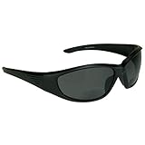 proSPORT Polarisierte Bifokal-Sonnenbrille für Herren und Damen, zum Angeln, Blendschutz, Matt schwarze Rauchgläser mit Reißverschlussetui und Halterung, Large