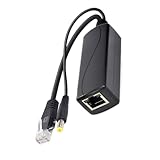 Geavonyg PoEs Passive Stromversorgung 15 4 W RJ45 DC5 5 X 2 1 Mm Über Ethernet Adapterkabel PoEs Splitter Injektoren Versorgungsmodul Für Kamera Stromversorgung Über Ethernet Splitter