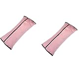 CYBERNOVA 2 Stück AutoFahrzeug Seat Gürtel Harness Schulter Pad Cover auto kissen kindersitz polster autositz gurtpolsterfür Kinder Baby Kopf Support schlafen während der Reise (rosa+rosa)