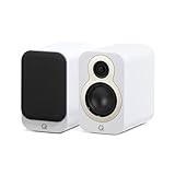 Q Acoustics 3010c Kompakte Bücherregal-Lautsprecher, 2-Wege-Reflexgehäuse, 10,2 cm Bass-Treiber, 2,3 cm Hochtöner, Stereo-Lautsprecher für Heimkino-Soundsystem