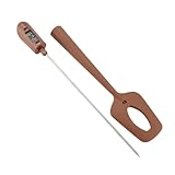 Pfannenwender mit Temperatursensor | Digitale Temperaturanzeige für die Küche | Paspers mit Fleischthermometer für Schokolade, Saucen, Marmelade und Fleisch