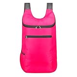 Pin-Rucksack, Outdoor, individuelle Reisetasche mit Sporttasche, Fitnessstudio, Herren, leichter Sport-Rucksack, hot pink, One size
