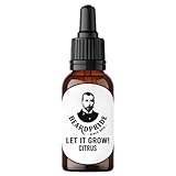 BEARDPRIDE Bartöl „Let it Grow!“ – Natürliches Bartpflegeöl für Bartwuchs – mit Rizinusöl, Mandelöl & Arganöl – für Vollbart & Drei-Tage-Bart – 100 % natürlich, ohne Silikone & Parabene