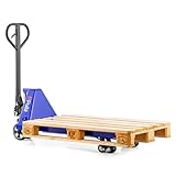 Pallit Hubwagen 2500 kg aus Stahl 1150 mm Gabellänge FIVE-R Gummirollen Gabelhubwagen Handhubwagen Palettenwagen Blau