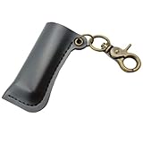 2 Stück PU Ledertasche für Feuerzeuge Feuerzeughalter Feuerzeugtasche Leder Feuerzeugetui Halter Feuerzeugschlitz Leder-Gürteletui für Sturmfeuerzeug Feuerzeug Aufbewahrungstasche 7.8x4.5cm,Schwarz