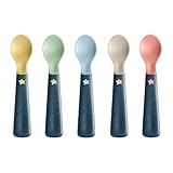Tommee Tippee  Esslernlöffel Easigrip, griffiges Design, ab 6 Monaten, mehrfarbig 72 g, 5er Pack