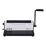 Bindegerät, TD-1200 Manuelle Spiraldrahtbindemaschine aus Metall mit 34 Stanzlöchern, for Menüs, Fotoalben, A4-Papierdokumente, Binder-Stanzmaschine