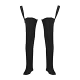 3Kamido Filz Watstiefel Wärmer - schwarz, sehr warm, wärmend, für kaltes Wetter, für Angler, Fischer, Jäger, Förster, für Industrie und Landwirtschaft (47/48)