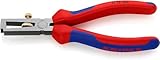 KNIPEX Abisolierzange universal mit Mehrkomponenten-Hüllen schwarz atramentiert 160 mm 11 12 160