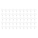 JPXXFM 50 Stück handgefertigte Ohrringhaken, Fischhaken-Ohrhaken mit Kugel und Spule für die DIY-Schmuckherstellung, leichter Ohrhaken für Frauen, Bastelzubehör
