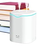 Cool Mist Luftbefeuchter - USB Powered 2L Compact Diffuser, Feuchte Luft Maschine, Silent Mist Maker | Raumluftreiniger für Schlafzimmer Verwendung mit Nachtlicht für Pflanzen, Schlaf, Zuhause, Büro