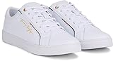 Tommy Hilfiger TOMMY HILFIGER SIGNATURE SNEAKER Cupsole Sneaker Damen, Weiß (White), 40 EU