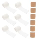 CIYODO 12 Rollen Elastische Selbstklebende Kohäsive Bandage Atmungsaktive Fixierbinde für Sportverletzungen Flexible Verbandbinde für Handgelenk Knöchel Finger Tierverband in Haut