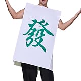 Duroecsain Halloween-Kostüme für Erwachsene | Chinesisches Mahjong-Kostüm für Verkleidung | Lustiges Scherzoutfit für Frauen und Männer Zuhause Cosplay Event Versammlung Partys | Performance auf