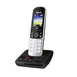 Panasonic KX-TGH720GS Schnurlostelefon mit Anrufbeantworter (DECT Telefon, strahlungsarm, Farbdisplay, Anrufsperre, Freisprechen) schwarz