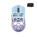 Darmoshark PAW3395 Kabellose Gaming-Maus, Tri-Mode, 4K/USB-C/Bluetooth-Maus bis zu 26000 DPI, optischer Sensor, leicht, 42 g, 5 programmierbare Tasten, 500 mAh Akkulaufzeit, Computer-Maus für Laptop,
