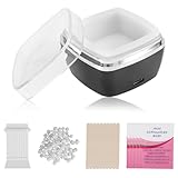 tlidfgeo Nose Wax Kits for Men and Women, USB Rapid Heating Wax Warmer Kit, 4 in 1 Wachs-Wärmer-Kits,10 Nose Hair Sticks,10 Holzstäbchen,5 Tabletten Behandlung Öl,1 Maschine, Wachs Bohnen 100g