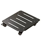 Pflanzschalen mit abnehmbarem Universalfuß mit Rädern für große Pflanzen und Blumen, tragende Regale, Pflanzenständer mit Rädern für Innen- und Außenbereich, Gartenarbeit (Schwarz, 30 x 30 cm)