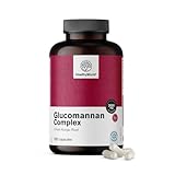 HealthyWorld® Glucomannan Komplex 3000 mg – Aus der Konjakwurzel – 180 Kapseln – Zur Unterstützung der Gewichtsabnahme – Mit zugesetztem Cholin, Chrom, Vitamin D3 und B3 – Ohne GVO – 1-Monatsvorrat