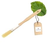 HOFMEISTER® Haushaltspinsel, flach, 18 x 1,5 cm, aus Buchenholz, Backpinsel mit Naturborste, 100% Made in Germany, Breite: 0,5 Zoll,