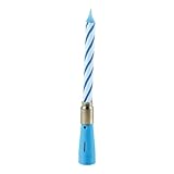 Homéa, Musikalische Geburtstagskerze, Höhe 12,5 cm, blau