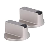 Mikinona 2 STÜCK Teiliges Metall gasherd einbau drehknopf für Haushalt und Gastronomie Einfache Installation Langlebig Kompatibel mit Zweiflammigen Gaskochern Ersatzknöpfe für Gasherde