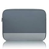 11 Zoll Laptop Hülle TAULEEP Laptophülle aus Neopren, 27,9-30,5 cm, wasserabweisend, kompatibel mit Acer/Asus/Dell/Lenovo/HP (graue Nähte) Asche Schwarz