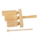ifundom 1 Satz Mu Bangzi Percussion-holz-guiro Guiro- Für Kleinkinder Guiro- Für Musikinstrumente Für Kleinkinder Musikinstrumente Holzguiro Hölzern Khaki