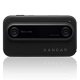 KanDao 3D Digitalkamera, 2.54' Touchscreen 60Mbps Stereoskopische Kamera, Bildstabilisierung Stabilisierung, 3D Foto & Video, Vlog VR Kamera, QooCam EGO, Schwarz.